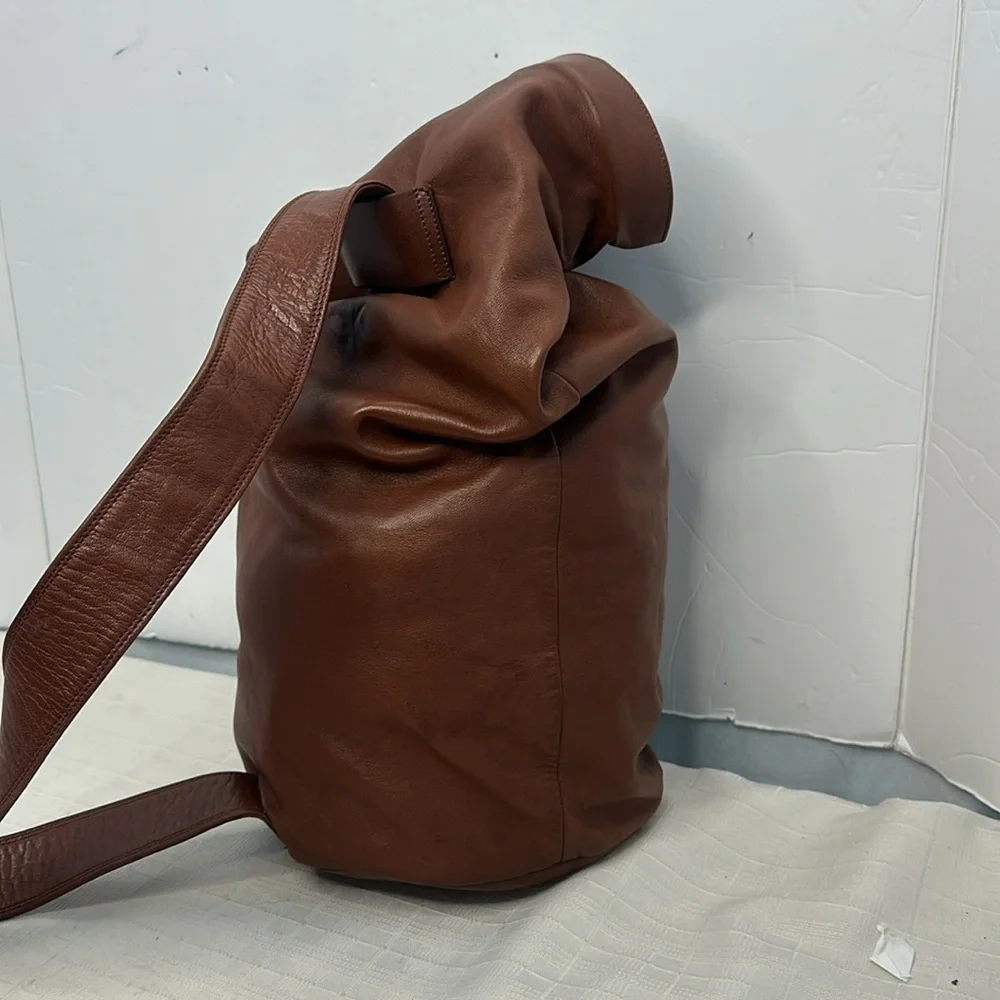Fausto Santini Schott Made in Italy leather sac bag